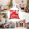 Christmas Throw Pillow Covers Soft Pillowcase With Zipper 18x18in Embroidered Pillow Covers For Home Decor Holiday Couch