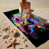 Neon Gaming Controller Beach Towel, Super Soft Microfiber, Gift for Her/Him, Birthday, for Pool, Beach, Travel, Home Decor Fan gifts