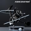 Ashconfish AK Spinning Reel with Metal Lb Stainless Steel Bottom Bracket for Saltwater Freshwater Fishing Number Ultra-Strong Body, 25+ Drag,