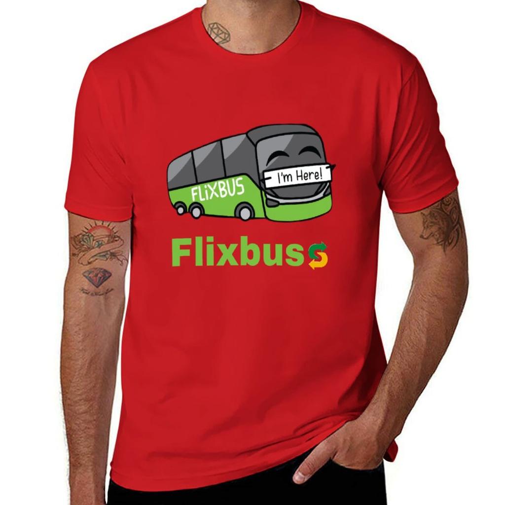 Flixbus T-Shirt Cute Clothes Hippie Clothes Anime Clothes Customs Men's T-shirts
