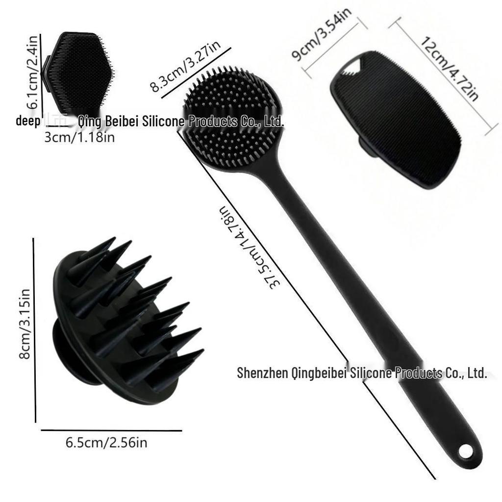 Upgraded Silicone Exfoliating Bath & Scalp Scrubber