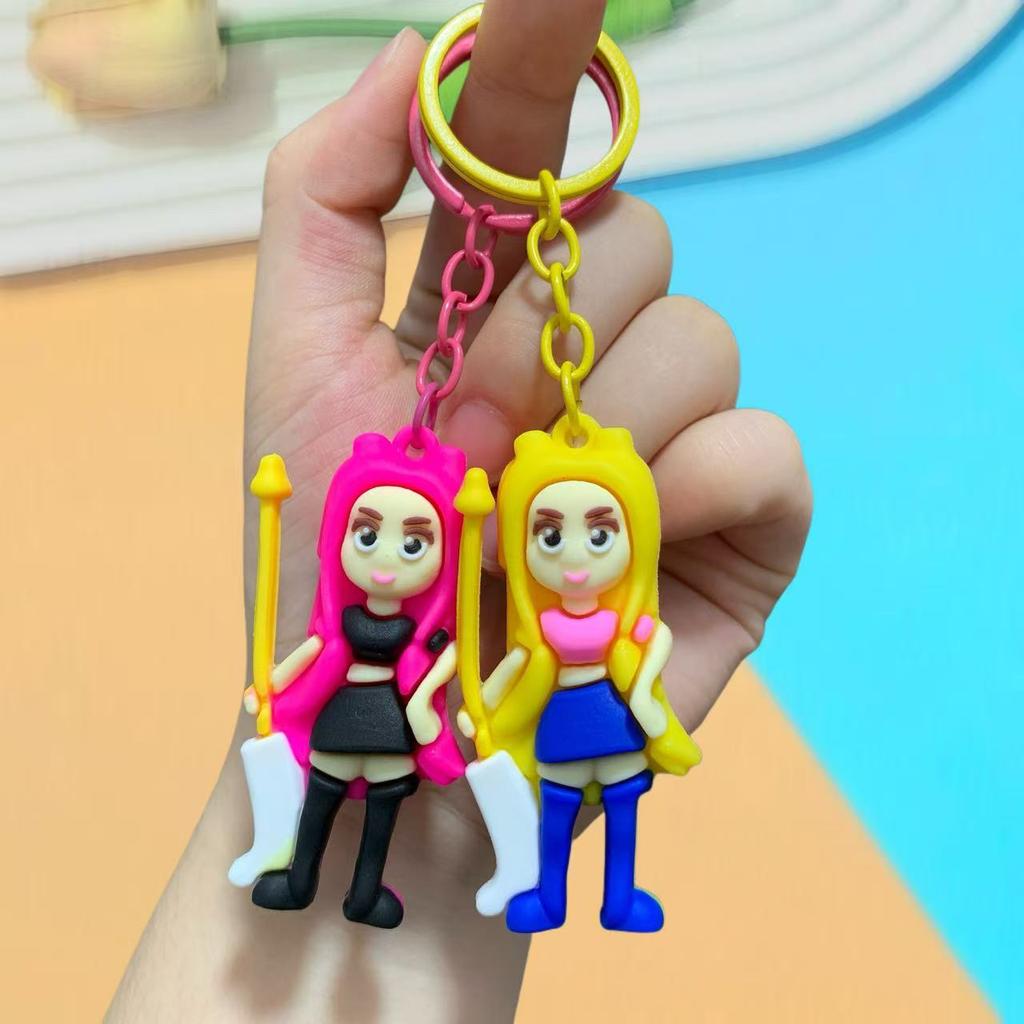 Doll Car Keychain Bag Pendant PVC Soft Rubber Tide Play Small Gift