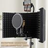 Soundproofing Microphone Shield Windshield with 5-Door Foldable for Enhances  Auditory Sound Absorbing
