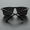 New Classic Black Square Sunglasses Men Fashion Mirror Blue Sun Glasses Unisex Vintage Anti Glare Driving Shades UV400