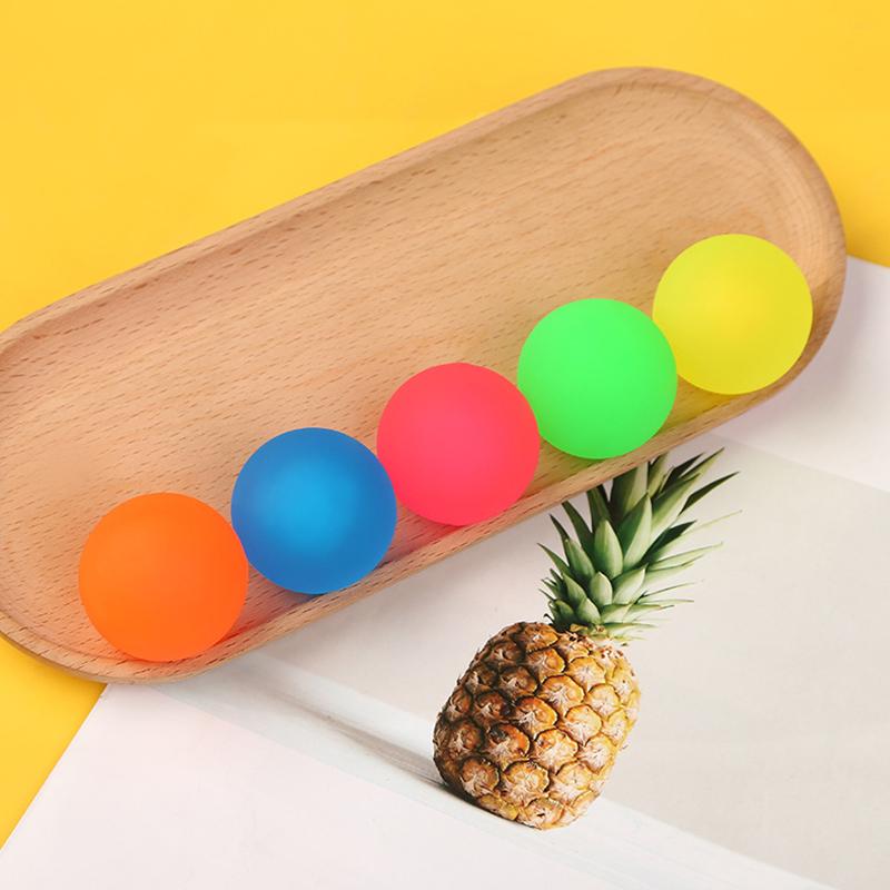 10-20PCS Random Solid Color Elastic Bouncing Balls Chasing Game Use Suitable for Party Interactive Games Goodie Bag Souvenir ZYF