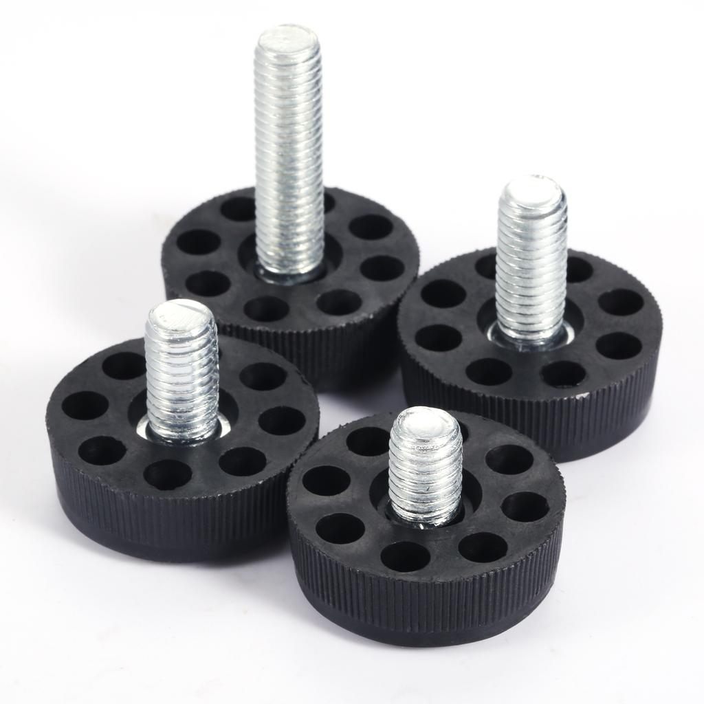 4 Pcs M8x10/14/18/28mm Thread Adjustable Table Foot Table Desk Furniture Leg Screw Levelling Foot Glide Leveler Feet Base 30mm