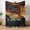 1pc The Lord of the Rings Collection Flannel Blanket Soft Warm Throw for Home, Office, Travel, All-Season Cozy Bedding Gift L1400