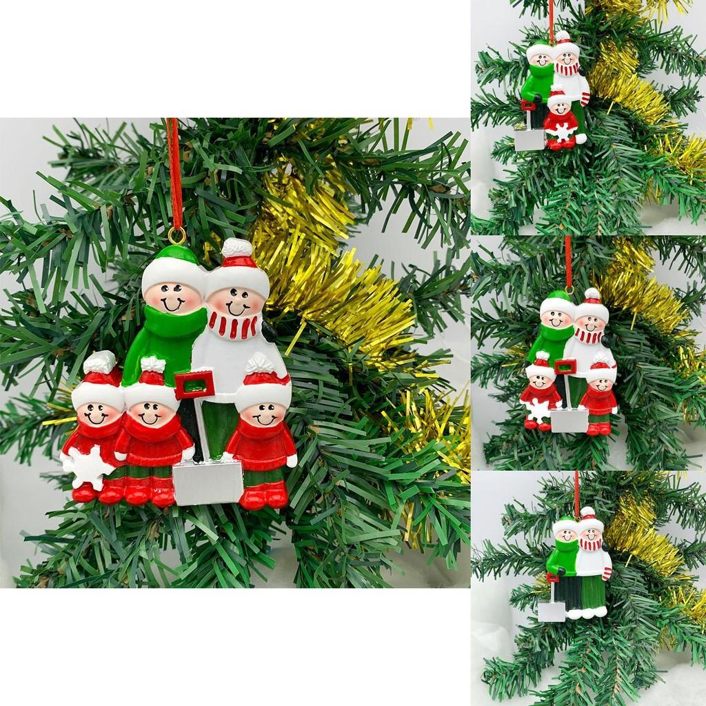 Beautifully Crafted Resin Painted Family Sled Ornaments Perfect For Christmas Decor