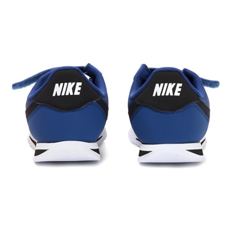 Nike Synthetic Leather Fabric Comfortable Simple Non-Slip Low-Top Kids Running Shoes Kids Running Shoes Blue Black 904762-402