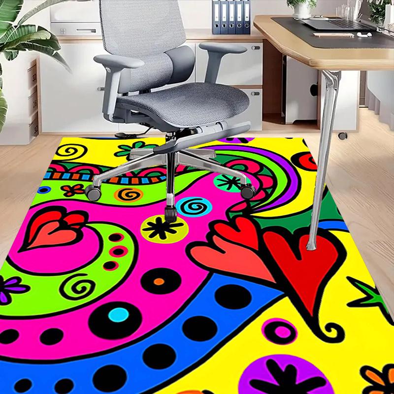 1PC Abstract Art Extra Large Non Slip Floor carpet, Office, family, bedroom, Studio Large Area Rug Indoor Rugs, Vibrant Colors