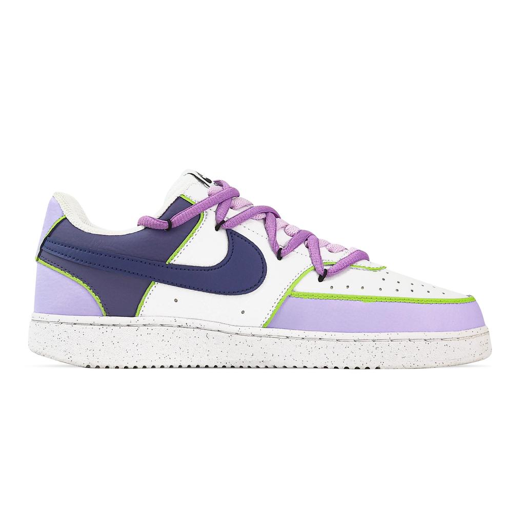 Nike Court Vision 1 War God, Heart Box Abrasion Resistant Slip Resistant Low Top Skateboard Shoes Men's Purple DH2987-101(Team773--)