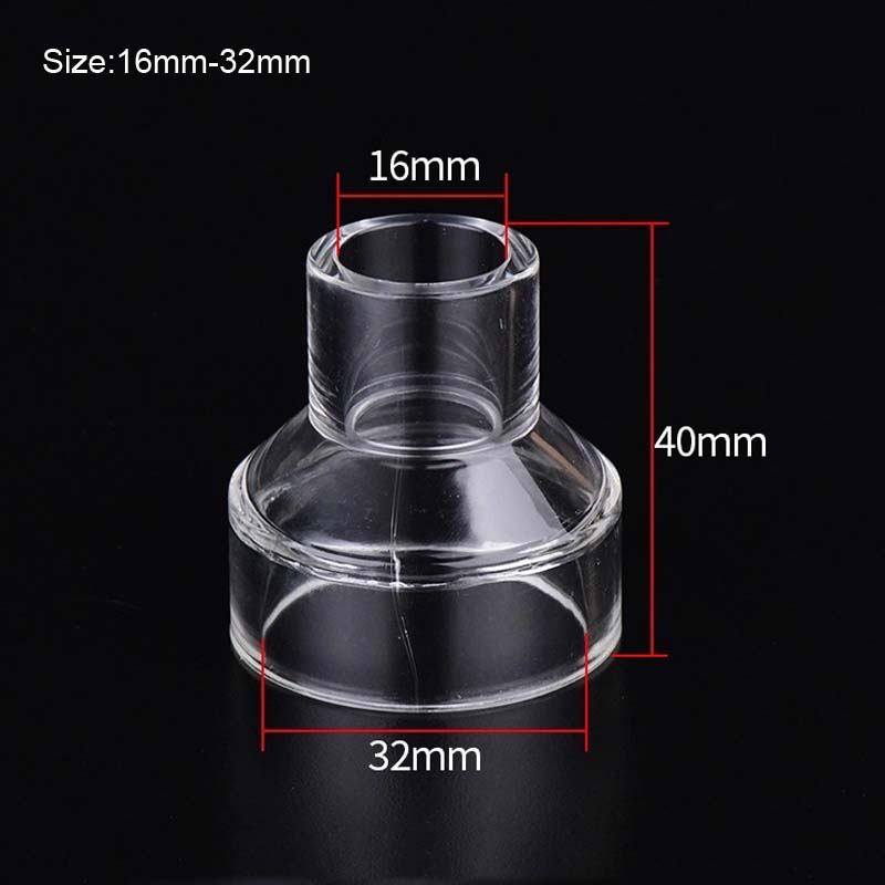 1~5Pcs Transparent Acrylic Pipe Joints Variable Diameter Direct Connectors For Water Tube Fittings Aquarium Accessories