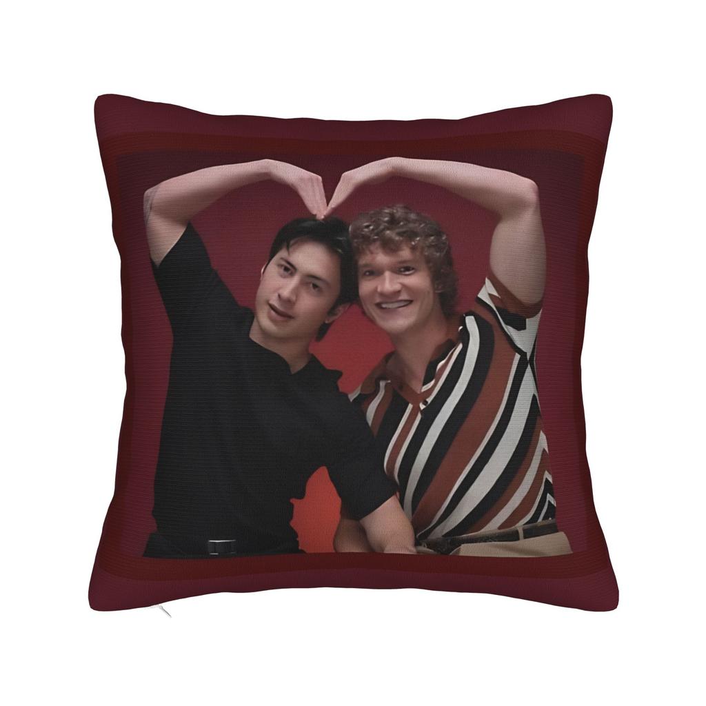 Pillow Cover Hudson Williams Connor Storrie Heated Rivalry Kawaii Pillow Case For Sofa Bedroom Home Decor Pillowcases