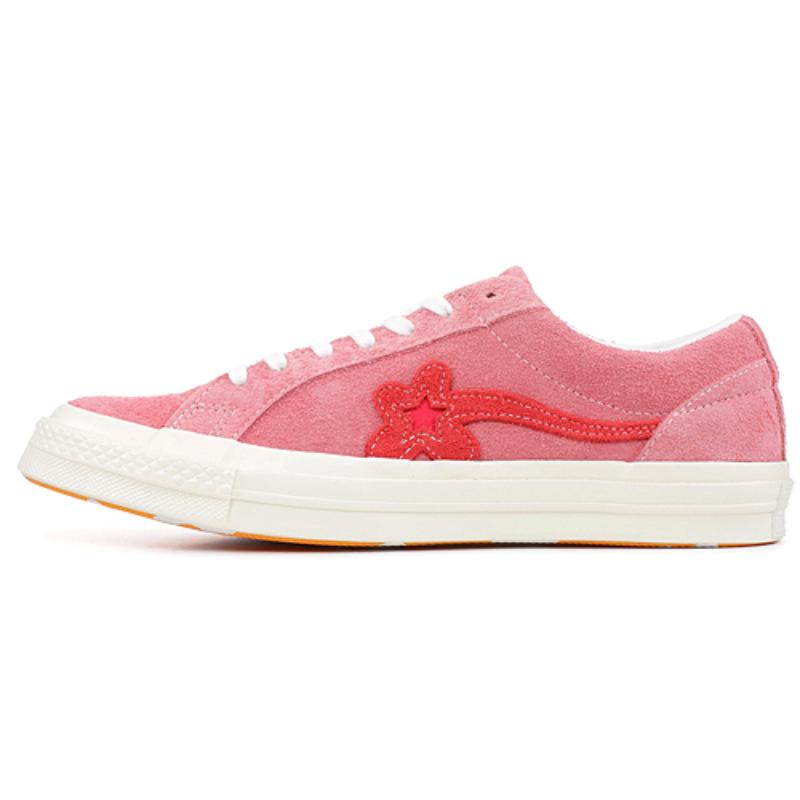 

Golf Le Fleur x Converse One Star Нескользящие и износостойкие низкие кеды унисекс розовые 39.5