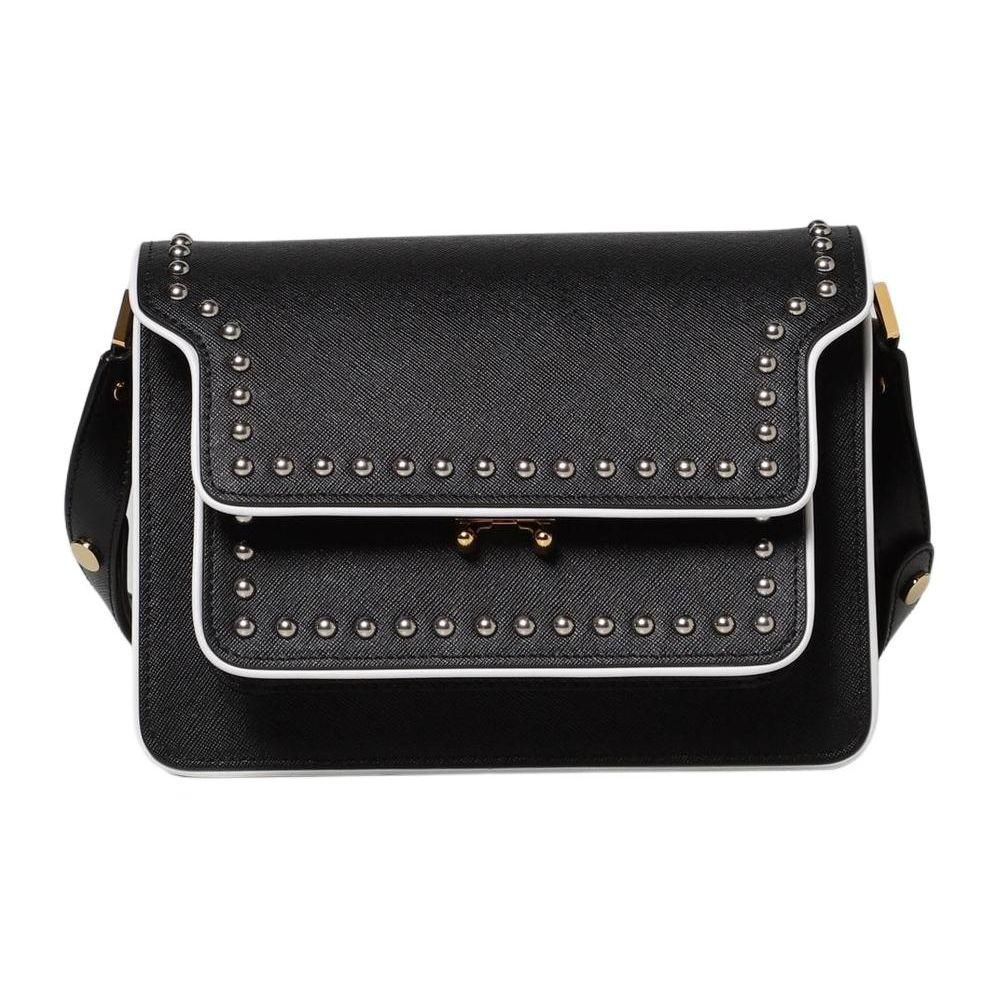 

Marni Expandable Studded Decorated Calfskin Tote Shoulder Bag Women Bags Black SBMPN09L1PLV520Z595N Basic Set (Bag+Dust Bag)