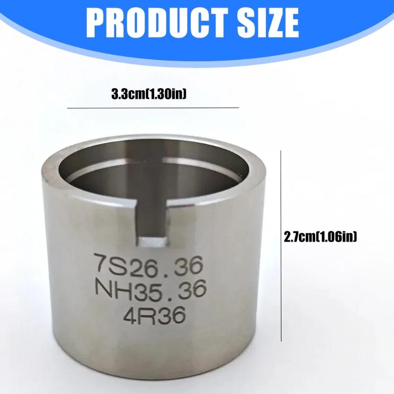 Portable Watchmaker Clamp Tool Sturdy Nonrust Steel Construction SKX007 NH36 7S36 Movement Compatible Secure Jaw Mechanism Repair Maintenance Workshop