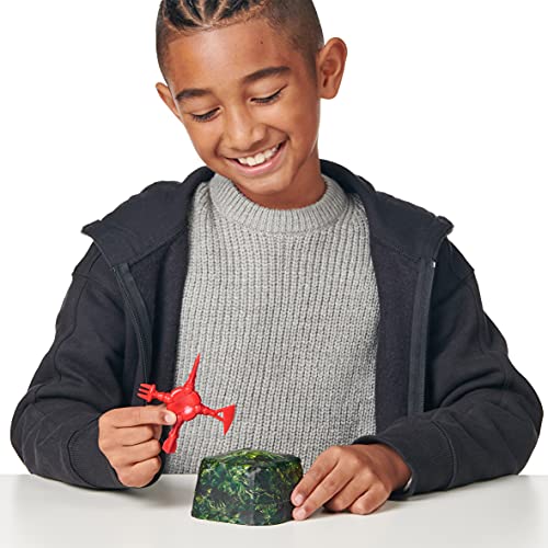 Treasure X Dino Gold Dino Einzelpack Offene Box Spielzeug Ausgraben und Entdecken Sammelbare Dinosaurierfiguren Finde Echten Goldschatz in 8 Abenteuertufen