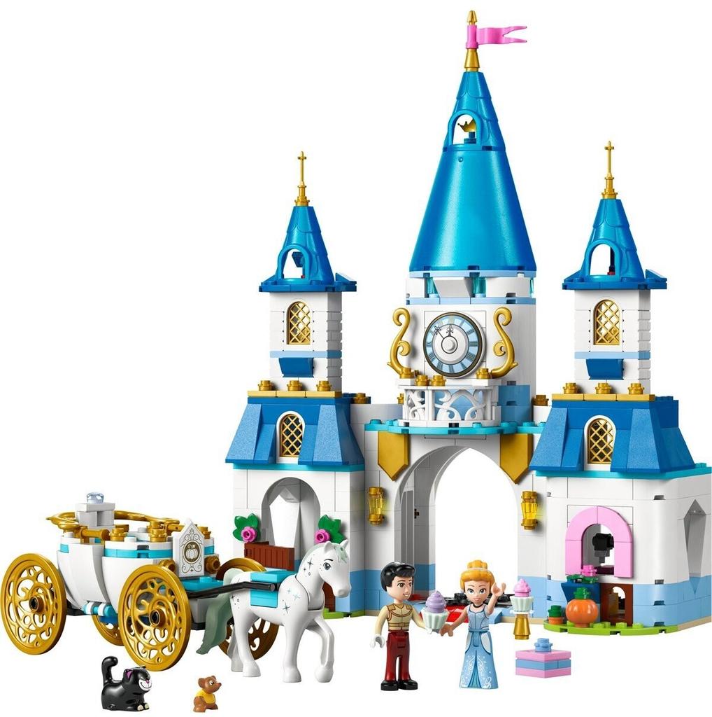 LEGO конструктор дом Disney Princess – Замок Золушки и карета с лошадьми (43275)