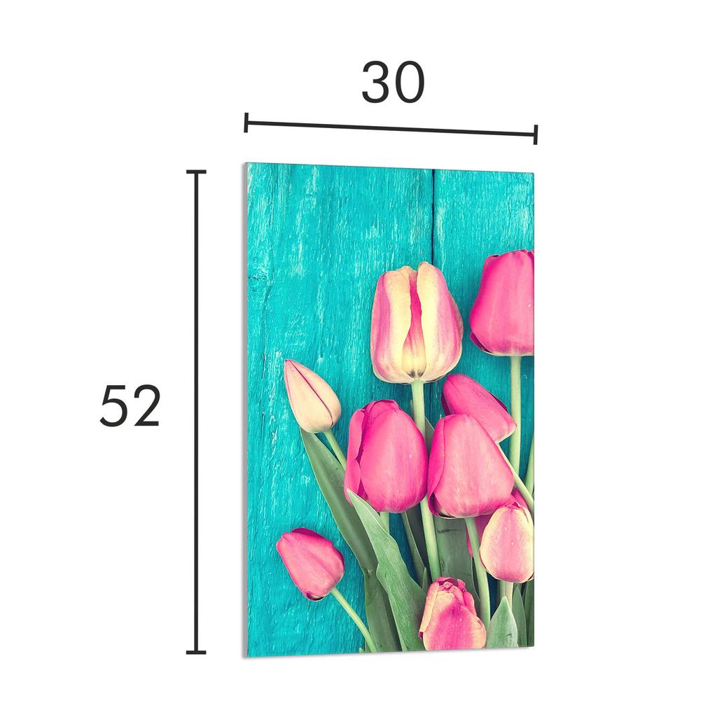 SZKLANA DESKA DO KROJENIA 30x52 Tulipany