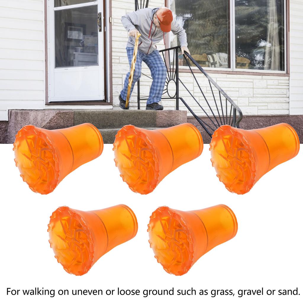 5 pièces Embouts de béquille 19 mm Antidérapants Caoutchouc Souple Épais Embouts de Rechange pour Canne de Marche