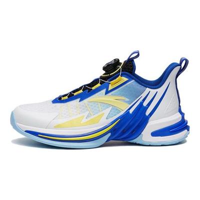 Whirlwind Mesh Odolné Priedušné Vysoké Detské Basketbalové Topánky Detská Teniska Jasne Modrá Biela 312321118H-5