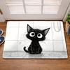 Cute Cat Bathroom Floor Mat Imitation Cashmere Floor Mat Household Bathroom Door Absorbent Foot Mat