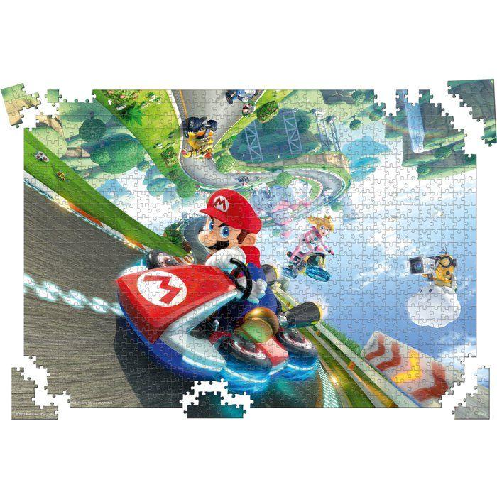 Puzzle - WINNING MOVES - Mario Kart Funracer - 1000 pièces - Dès 14 ans