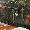 Fashion Tassel Zircon Heart Asymmetric Long Earrings