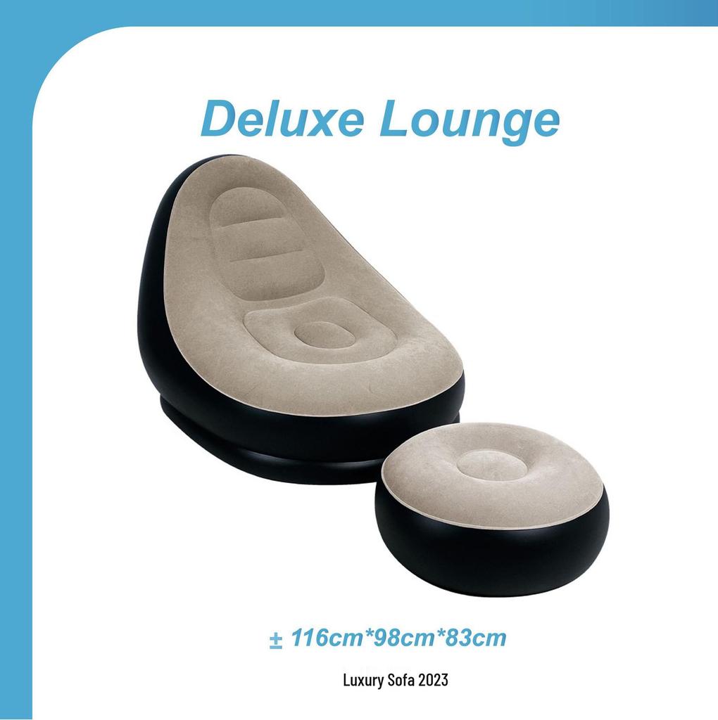 JILONG Portable Inflatable Recliner Sofa - Single Lazy Nap Chair
