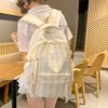 Schoolbag new gentle fresh color scheme striped design backpack junior high school schoolbag women's fashion commuter backpack