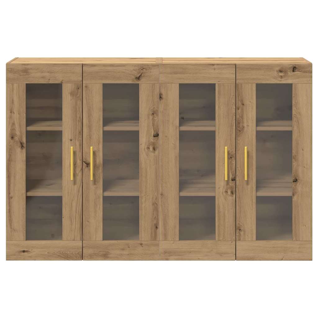 Wall Cabinets 2 pcs Artisan Oak 69.5 x 34 x 90 cm