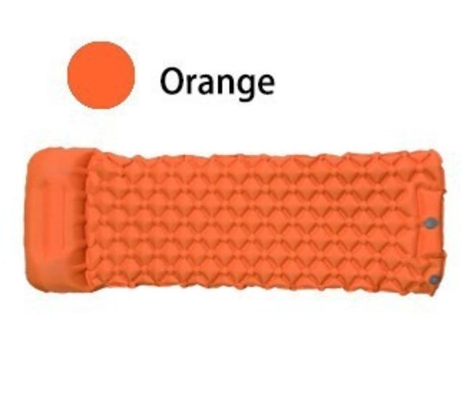Camping Inflatable Sleeping Pad With Built-In Foot Pump Pillow, Compact Tpu Air Mattress For Hiking Travel