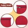 Sew in Side Pocket with Zipper Lightweight Easy Installation Phone Pouch Sturdy Canvas Coat Inside Pockets Secure Invisible