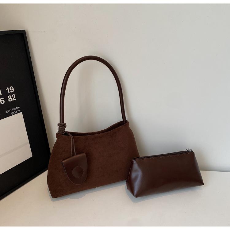 Premium matte niche design bento lunch box handbag women's 2025 new fashion versatile shoulder armpit bag