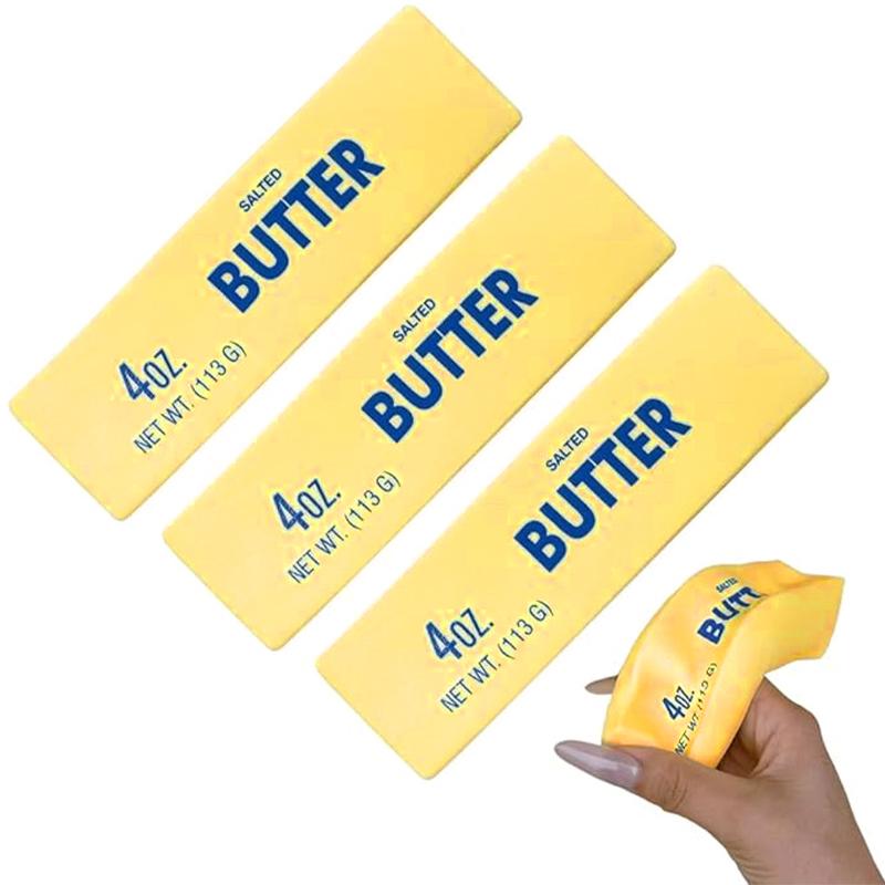 Butter Stick Squishy Squeeze Fidget Toy Sticky Butter Stick Shapeable Slow Rebound Fidget Squeeze Toy Adult Sensory Fidget Toys