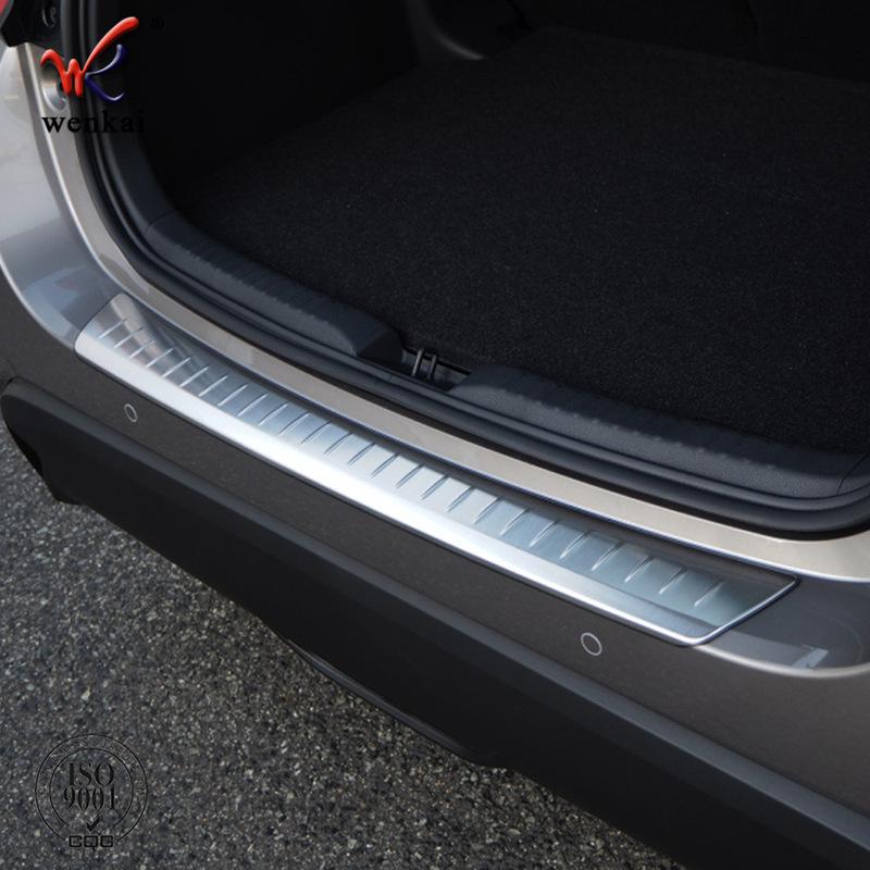 For Toyota Yaris   Stainless Steel outer Rear Bumper Protector Sill Trunk Rear guard plate Cover Trim accessories