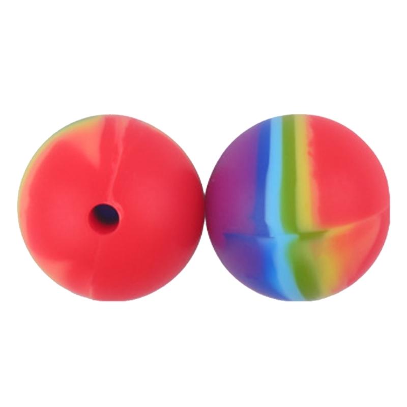 20pcs Silicone Beads with 15mm Diameter Food Grade Baby Teethers Beads Silicone BPA Free For Necklaces Pacifier Holder