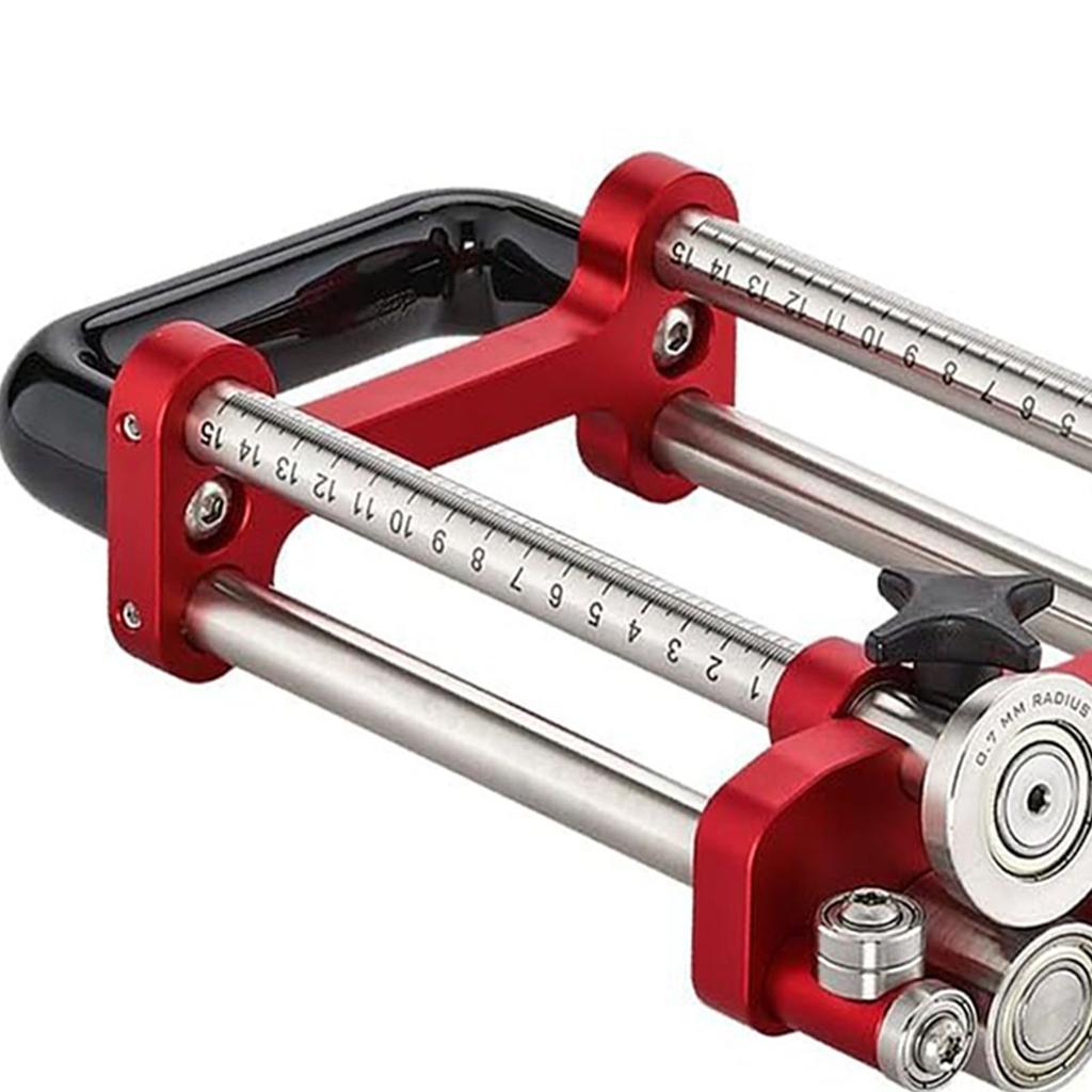 Sheet Metal Roller Portable 2 Station Bender 0-100° Bending Range Metal Roofing Tool for Making 7mm-180mm Bending