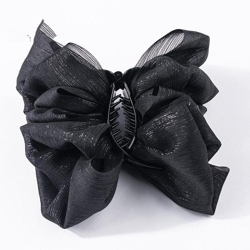 Elegant Temperament Bubble Bow Hair Claw For Women Headband Hair Clip Ornament Accessories
