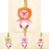 Cute Small Animal Plush Keychain With Fruit Costume Soft Stuffed Toy For Bags