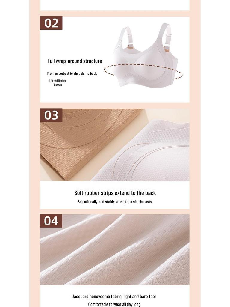 Seamless Sports Camisole with Anti-Sagging Support and Side Gathering Bra for Women