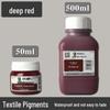 Mali 50ML Pigmento Tessuto Impermeabile per Pittura a Mano - Pittura in Fibra DIY Resistente allo Sbiadimento