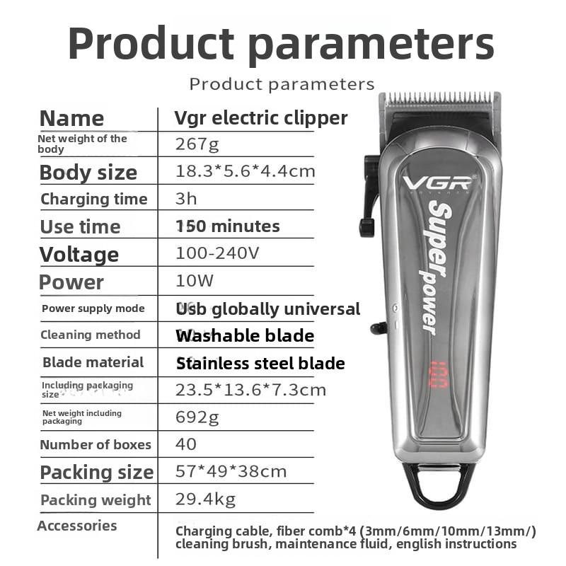 Metall-Trimmer Hohe Langlebigkeit, Starke Dynamische Kraft Haarschneider Multifunktionaler Schönheits-Haarschneider Heim-Friseursalon und Elektrischer Anschluss