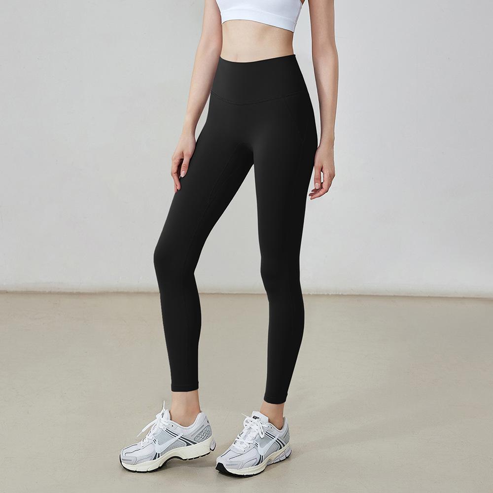 

Sweatpants Yoga pants seamless women s summer high waist peach hip Pilates shark pants outer wear trousers sports fitness pants XL чорний