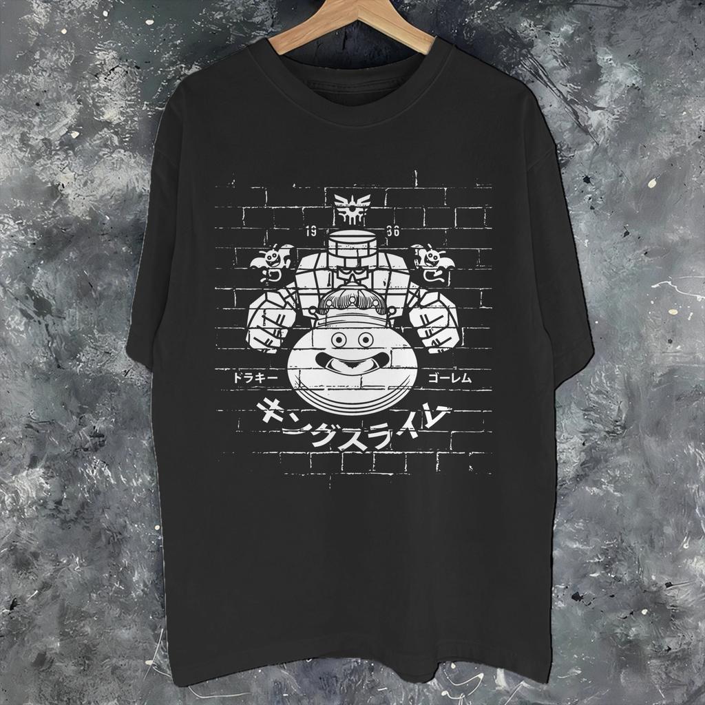 Summer Dragon Quest slime T Shirt for Unisex Women  Cotton Tshirts Short Sleeve Clothes