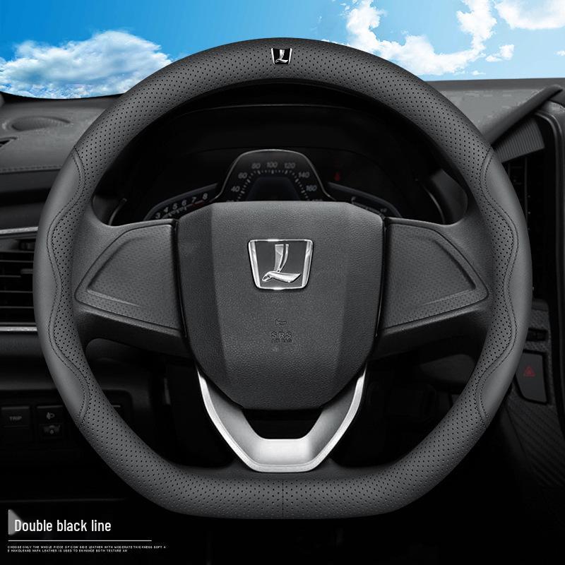 Luxgen Universal Genuine Leather Steering Wheel Cover for You6, U5MPV, Da7, Rui3, Na5, U6U - Four Seasons Grip