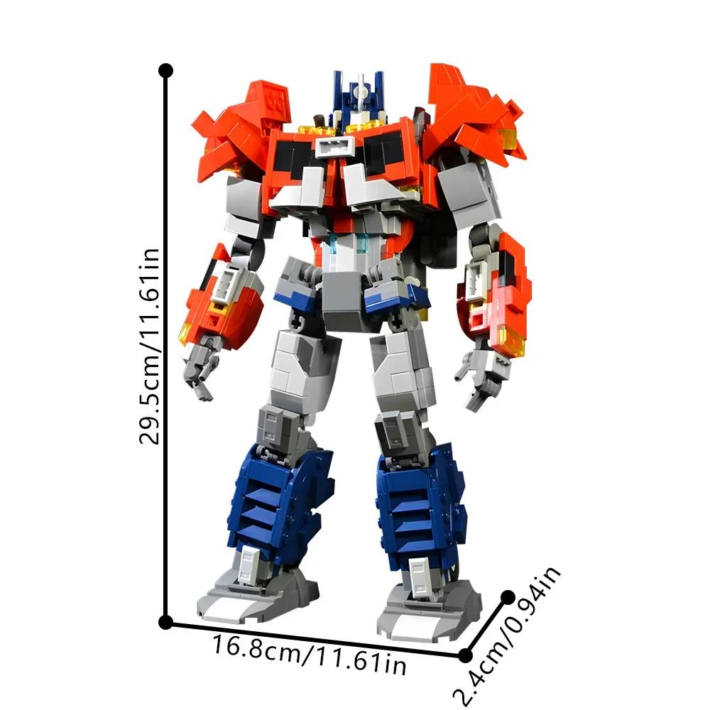 MOC Megatron Transforming Mech Robot Bricks Model Autobots Movie Bumblebee Shapeshifting Justice Robot Building Blocks Toys Gift