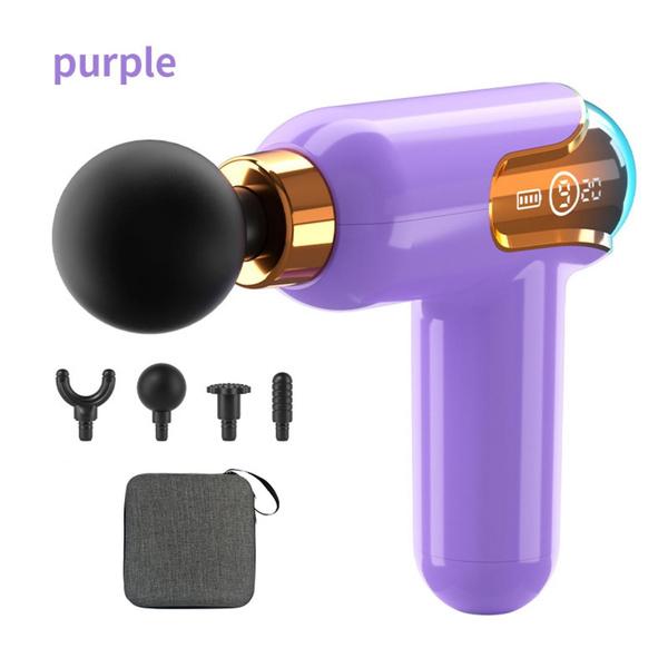 Massage Gun LCD Display Electronic Massager for Whole Body Massage To Relieve Muscle Soreness for Fitness Exercise