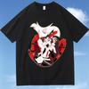 Hazbin Hotels Alastor Sommer T-Shirt Damen Y2K Rundhals Kurzarm Hohe Qualität Neutrale Kleidung