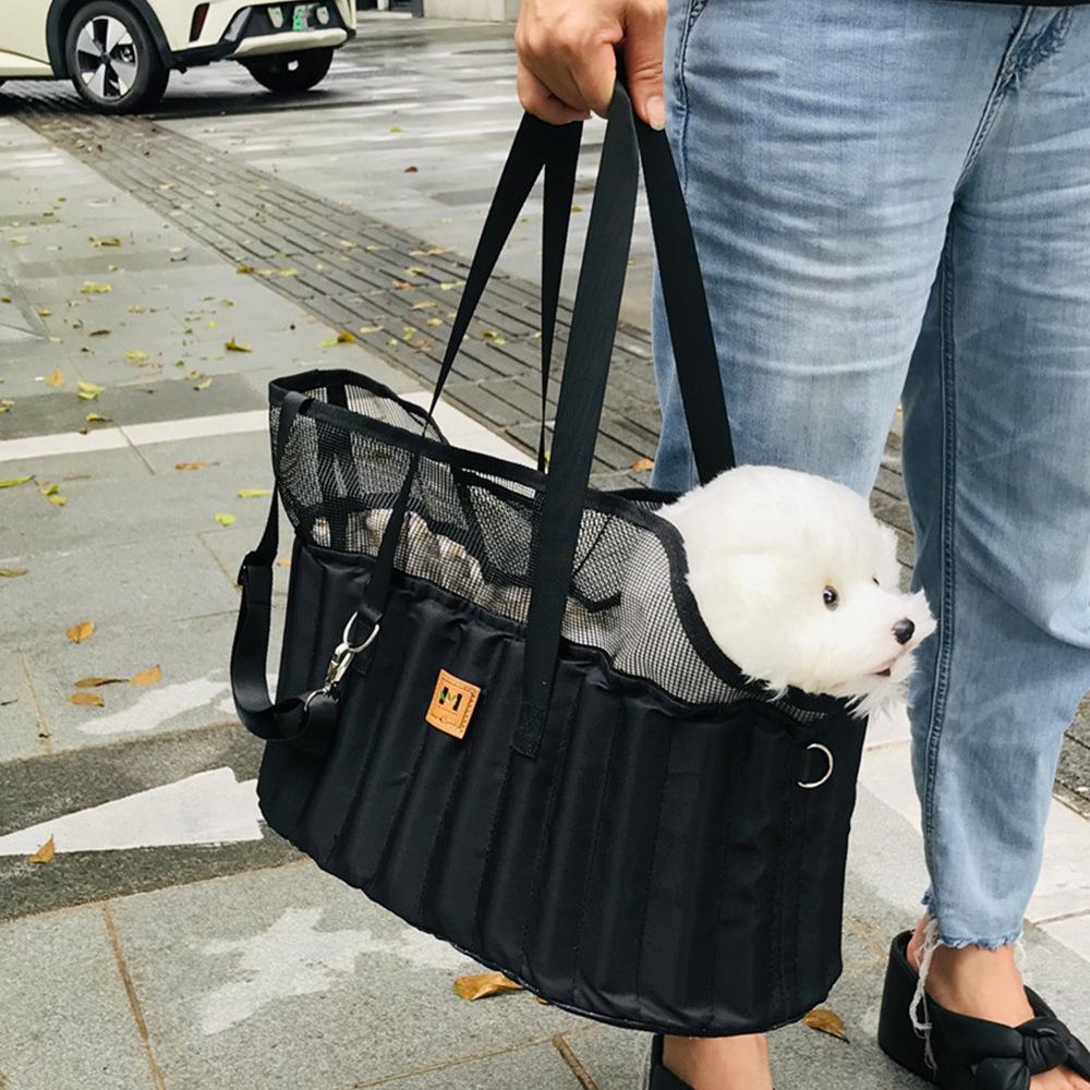 Pet Bag Portable and Fashionable Single Shoulder Handbag Car Mounted Pet Travel Supplies Dog Accessories